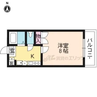グリーン・ゲイブルス【202号室】の間取り