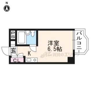 正和フラット宝ヶ池【221号室】の間取り