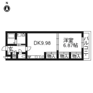 キャトルセゾン嵐山【2階】の間取り