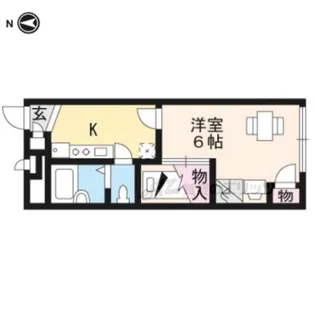 レオパレススカイブルー【2階】の間取り