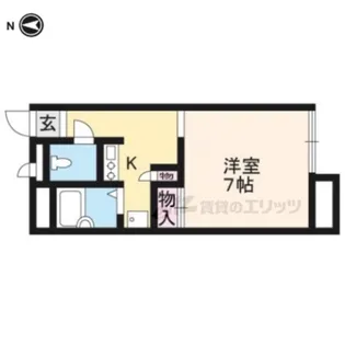 レオパレス松ヶ崎【101号室】の間取り