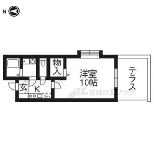 メゾン・グローリー【1-F号室】の間取り