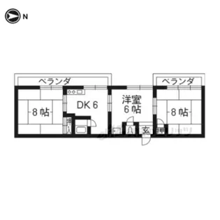 ハイツ修学院【306号室】の間取り