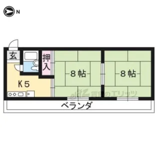 ハイツ修学院【301号室】の間取り