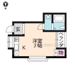 タウニィ下川原【210号室】の間取り