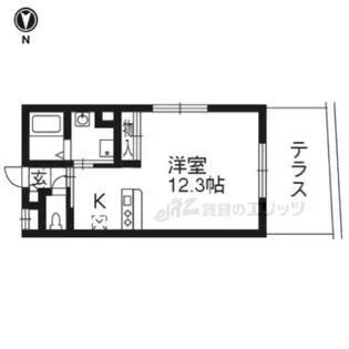 ガーデンコート洛西【1階】の間取り