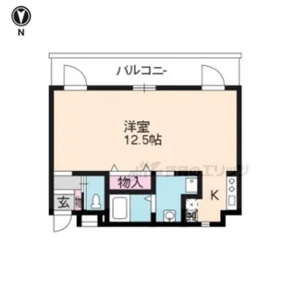 リラクセ大枝【303号室】の間取り