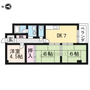 ヒルサイドヴィレッジ【C303号室】の間取り