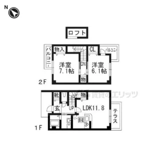 ラフレシールレスト?【1階】の間取り