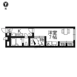 レオパレス Yumedono【1階】の間取り