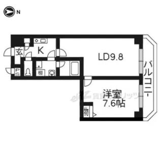 SWISS京都堀川WEST【1103号室】の間取り