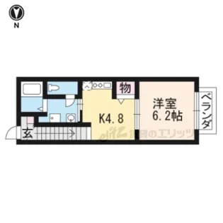 カーサ ディ カメリア【203号室】の間取り