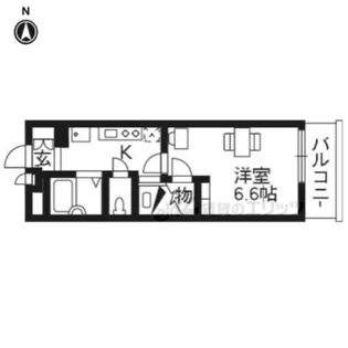 レオパレス洛【201号室】の間取り