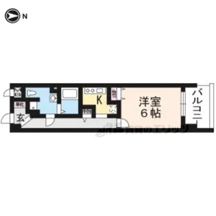 ORYZA三条西洞院【402号室】の間取り
