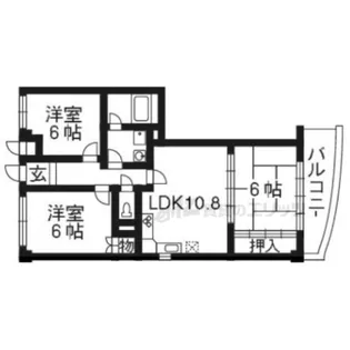 クレールTSUDA【2階】の間取り