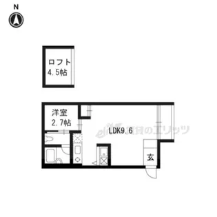 パークサイド壬生【302号室】の間取り