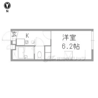 レオパレスMOON LIGHT【1階】の間取り