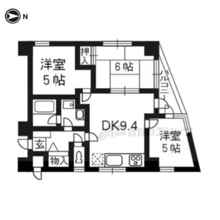 フォルム長岡天神【3階】の間取り