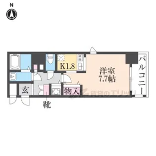 プレサンス京都四条堀川【1004号室】の間取り