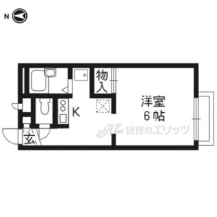 レオパレスライフタナカ【104号室】の間取り