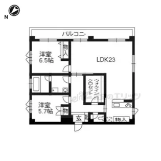 ロカリテ松井山手【202号室】の間取り