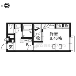 レオパレスフォーチュネイト【101号室】の間取り