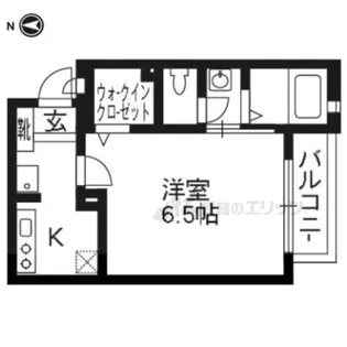 ラメール五条【103号室】の間取り
