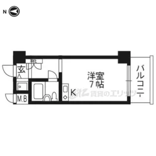 ライオンズマンション御池通【503号室】の間取り