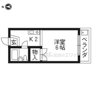 杉山ビル【3-B号室】の間取り