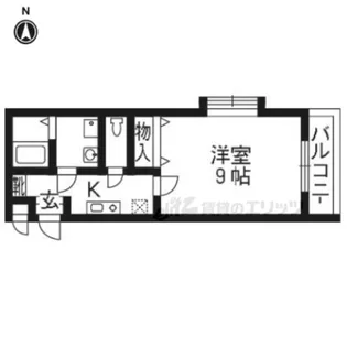 メゾンベリーイースト【1-B号室】の間取り