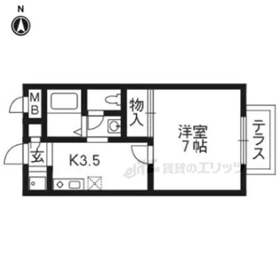 サンハイム上山【2階】の間取り