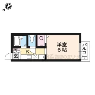 Tranquil【101号室】の間取り