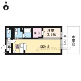 シャルマンコート楠葉【103号室】の間取り