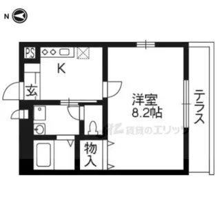 アムール ローラス【1階】の間取り