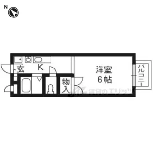 メゾンアヴリル【202号室】の間取り