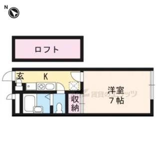 レオパレスMOKO【203号室】の間取り