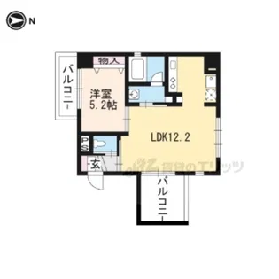 ミラージュにおの浜【4階】の間取り