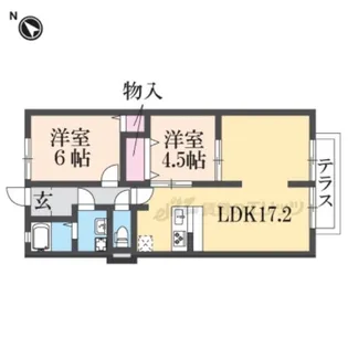 サンシーハイツ【1階】の間取り