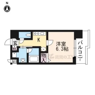 アスヴェル京都堀川高辻【902号室】の間取り
