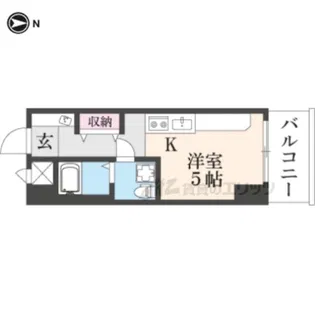 DETOM?1烏丸二条【2階】の間取り