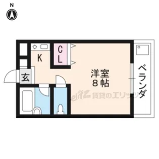 CASA UEDA【205号室】の間取り