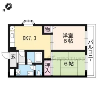 木村マンション【204号室】の間取り