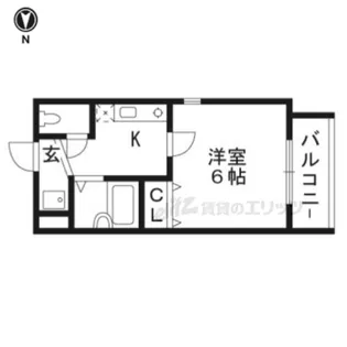 モントワ烏丸御池【208号室】の間取り