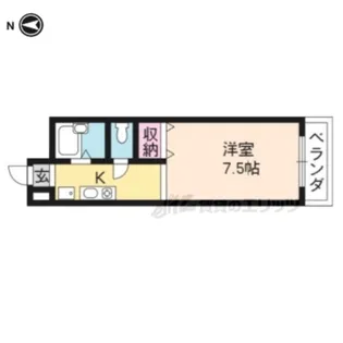 メイプル渡辺?【102号室】の間取り