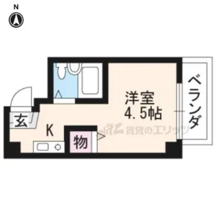 セラヴィ岩倉【404号室】の間取り
