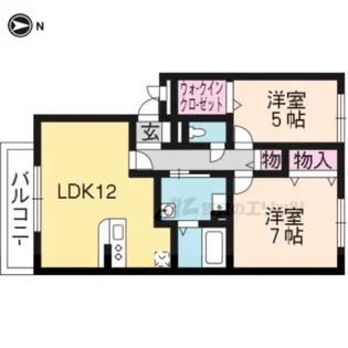 フォレストコート【2階】の間取り