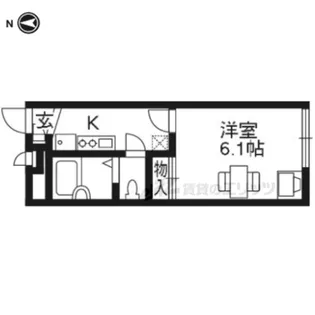 レオパレスセゾン京都駅北【2階】の間取り