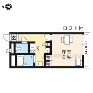 レオパレスイン京都【2階】の間取り