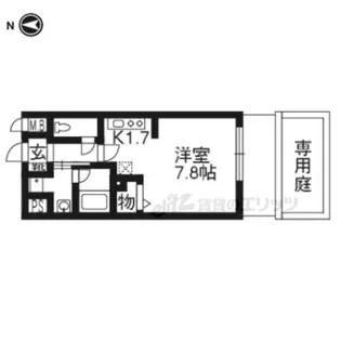 ベラジオ四条大宮?【1階】の間取り