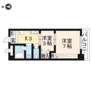 メゾン京町【204号室】の間取り